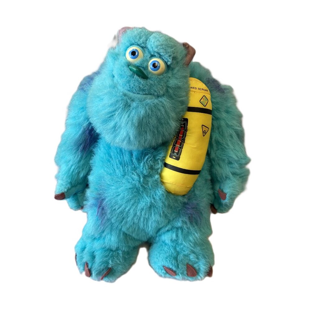 2001 Disney Monsters Inc Talking Sully w/ Glowing Scream Canister 14” Tested